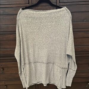 We The Free Off-the-Shoulder Gray Tunic